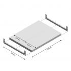 Ebene Fachboden Light Duty 550x400mm (bxt)