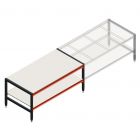 Verstellbarer Arbeitstisch doppellagig 1950x1000x800-950 mm (lxtxh) Anfangsregal