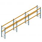 Voordeelrij gebruikte JH MPB palletstelling 3500x10300x1100 mm (hxbxd) 2 niveaus