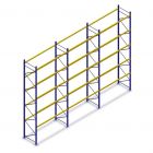 Vorteilsreihe gebrauchte Esmena Palettenregal 7100x11200x1100mm (hxbxt) 5 Ebenen