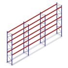Gebrauchte Vorteilsreihe Dexion Speedlock Palettenregal 4650x8285x1100 mm (HxBxT) 3 Ebenen