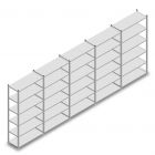 Vorteilsreihe gebrauchtes Fachbodenregal MD 2200x5060x400 mm (hxbxt) 6 Ebenen