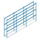 Vorteilsreihe gebrauchtes Dexion Speedlock Palettenregal 4650x11120x1100 mm (HxBxT) 3 Ebenen