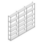 Vorteilsreihe Fachbodenregal Light Duty 2500x3000x300 mm (HxBxT) 6 Ebenen