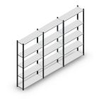 Vorteilsreihe Fachbodenregal Medium Duty 2000x3000x300 mm (HxBxT) 5 Ebenen anthrazit