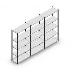 Vorteilsreihe Fachbodenregal Medium Duty 2000x3000x400 mm (hxbxt) 5 Ebenen anthrazit