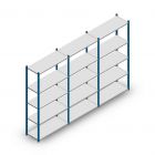 Vorteilsreihe Fachbodenregal Medium Duty 2000x3000x400 mm (hxbxt) 5 Ebenen blau