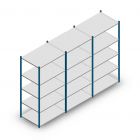 Vorteilsreihe Fachbodenregal Medium Duty 2000x3000x700 mm (hxbxt) 5 Ebenen blau