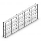 Vorteilsreihe Fachbodenregal Medium Duty 2000x5000x300 mm (hxbxt) 5 Ebenen anthrazit