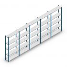 Vorteilsreihe Fachbodenregal Medium Duty 2000x5000x300 mm (hxbxt) 5 Ebenen blau