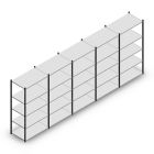 Vorteilsreihe Fachbodenregal Medium Duty 2000x5000x600 mm (HxBxT) 5 Ebenen anthrazit