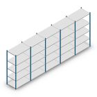 Vorteilsreihe Fachbodenregal Medium Duty 2000x5000x600 mm (HxBxT) 5 Ebenen blau