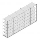 Vorteilsreihe Fachbodenregal Medium Duty 3000x5000x800 mm (hxbxt) 6 Ebenen verzinkt