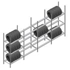 Vorteilsreihe Reifenregal Medium Duty 2200x4000x700 mm (HxBxT) 3 Ebenen