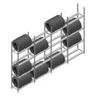 Vorteilsreihe Reifenregal Medium Duty 2500x4000x600 mm (HxBxT) 4 Ebenen