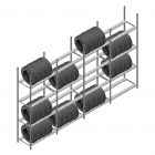 Vorteilsreihe Reifenregal Medium Duty 2500x4000x700 mm (hxbxt) 4 Ebenen