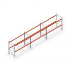 Vorteilsreihe Palettenregal AR T2 2000x8420x1100 mm (hxbxt) 2 Ebenen 1820kg/Eb. mit vormontierten Rahmen