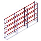 Vorteilsreihe gebrauchtes Armes Palettenregal 4950x8440x1100 mm (HxBxT) 4 Ebenen