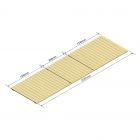 Fichtenholz-Steg geschlossen Ebene 3600x1100 mm