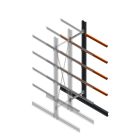 Schweres Kragarmregal beidseitig 4000x800x1200 mm (HxBxT) 4 Ebenen Anbauregal