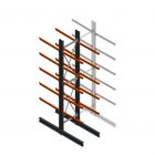 Schweres Kragarmregal beidseitig 5000x1000x1200mm (hxbxt) 5 Ebenen Anfangsregal