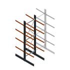 Schweres Kragarmregal beidseitig 5000x1500x1200 mm (HxBxT) 4 Ebenen Grundregal
