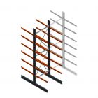 Schweres Kragarmregal doppelseitig 5000x1500x1200mm (hxbxt) 6 Ebenen Anfangsregal