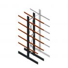 Schweres Kragarmregal beidseitig 5000x800x1200mm (hxbxt) 5 Ebenen Anfangsregal