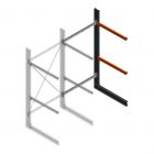 Schweres Kragarmregal einseitig 3000x1500x1000mm (hxbxt) 2 Ebenen Anbauregal