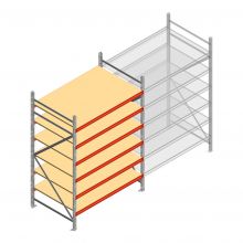 Weitspannregal AR 2500x1610x1000 mm (hxbxt) 6 Ebenen verzinkt Anfangsregal mit vormontierten Rahmen