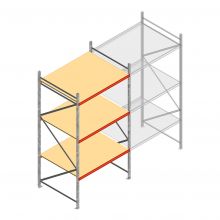 Weitspannregal AR 3000x1850x1200 mm (hxbxt) 3 Ebenen verzinkt Anfangsregal mit vormontierten Rahmen