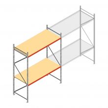 Weitspannregal AR 3000x2700x1000 mm (hxbxt) 2 Ebenen verzinkt Anfangsregal