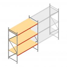 Weitspannregal AR 3000x2700x1000 mm (hxbxt) 3 Ebenen verzinkt Anfangsregal