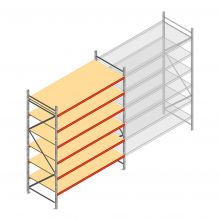 Weitspannregal AR 3000x2700x1000 mm (hxbxt) 6 Ebenen verzinkt Anfangsregal