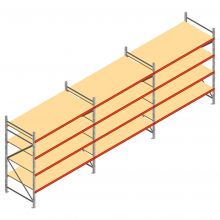Vorteilsreihe Weitspannregal AR 2250x6950x1000 mm (hxbxt) 4 Ebenen