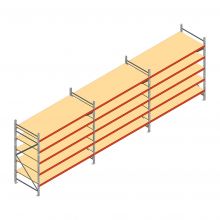 Vorteilsreihe Weitspannregal AR 3000x6950x1000 mm (hxbxt) 5 Ebenen mit vorgemontierten Rahmen
