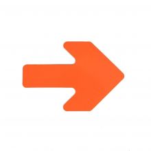 Vloermarkering Pijl 130x190mm Oranje