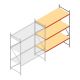 Weitspannregal AR 3000x2700x1000 mm (hxbxt) 3 Ebenen verzinkt Anbauregal mit vormontierten Rahmen
