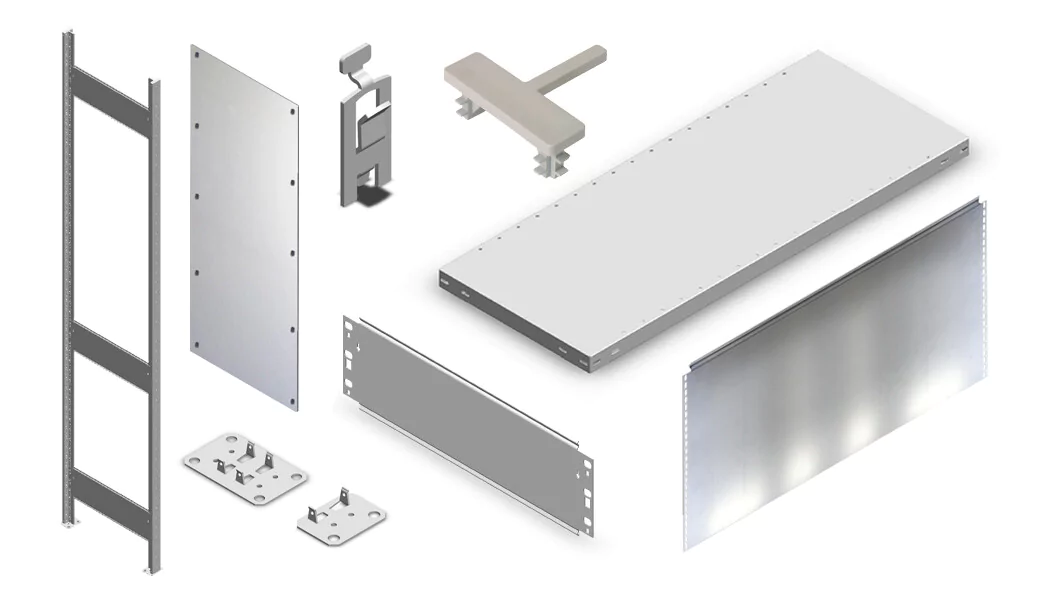Heavy Duty Fachbodenregal Einzelteile