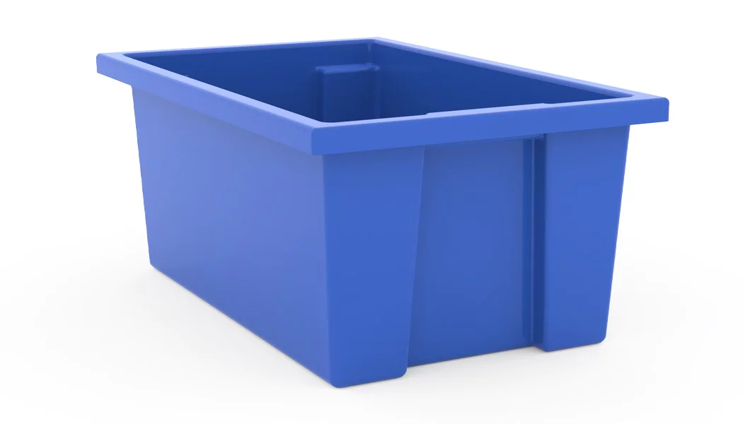 Stapelbare, ineinander schachtelbare Lagerbehälter LB