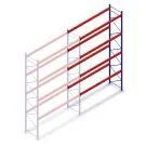 Gebrauchtes Armes Palettenregal 4900x2700x1100 mm (HxBxT) 4 Ebenen Anbauregal