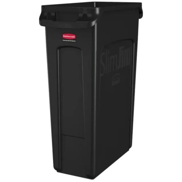 Slim Jim Behälter mit Luftschlitzen 87 Liter Schwarz