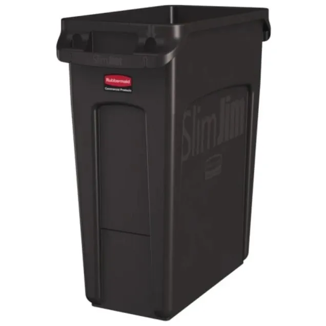 Slim Jim Behälter mit Lüftungsschlitzen 60 Liter Braun
