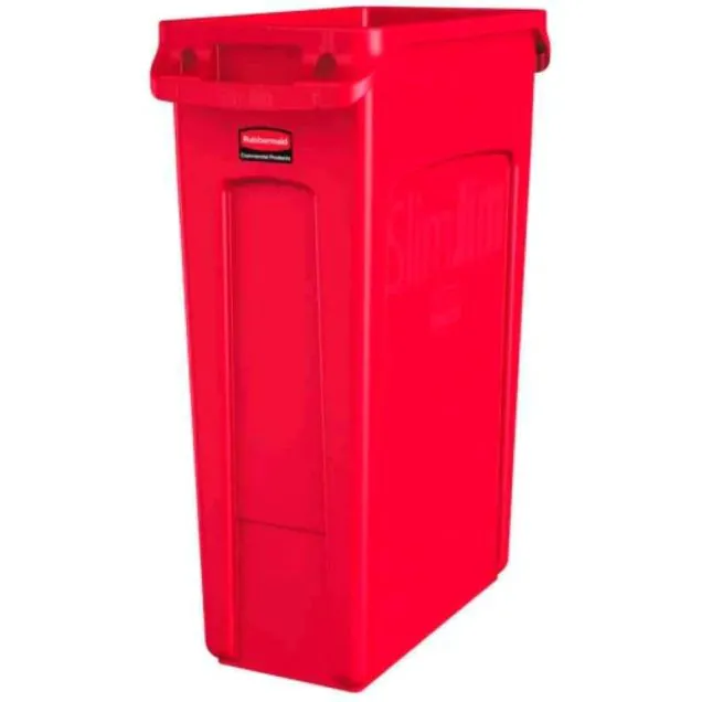 Slim Jim Container mit Luftschlitzen 87 Liter Rot