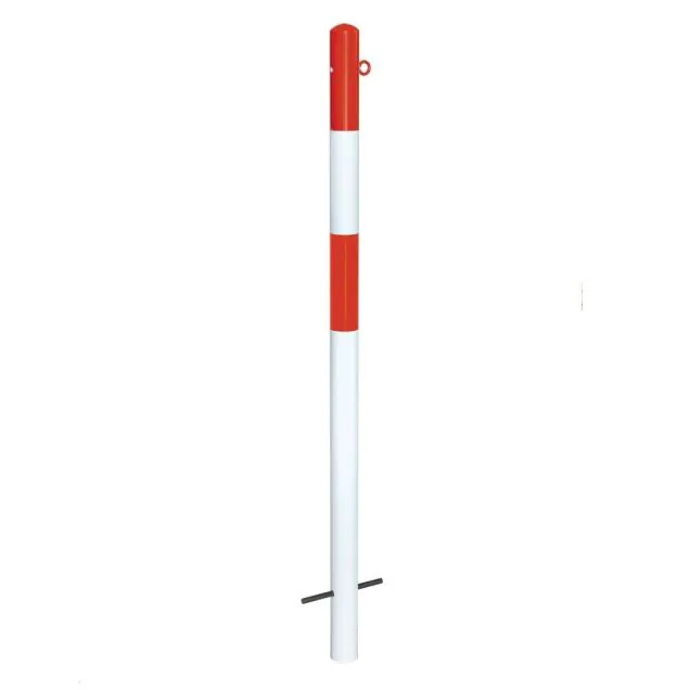 MORION Poller einbetonieren Ø60mm 1 Kettenauge rot/weiß