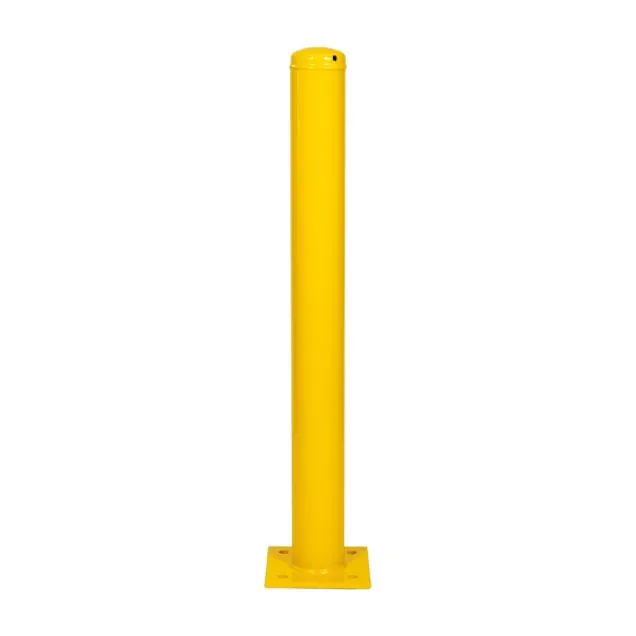 Schutzpfosten auf Fußplatte 76x3,25x750mm Gelb