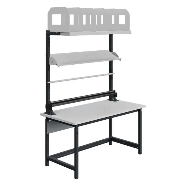 Höhenverstellbare Arbeitsbank Sofame Laminat 30mm 1500x750x770-1050 mm 300kg Anthrazit