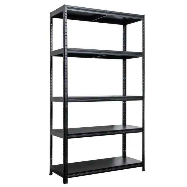 Fachbodenregal Basic 5 Eb. 130kg schwarz 1800x1000x400 mm (HxBxT)