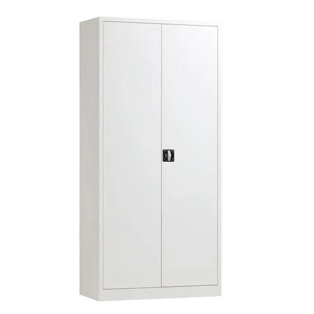 Abschließbarer Metallschrank mit Flügeltüren, Lagerschrank 1950x920x420 mm (hxbxt) grau