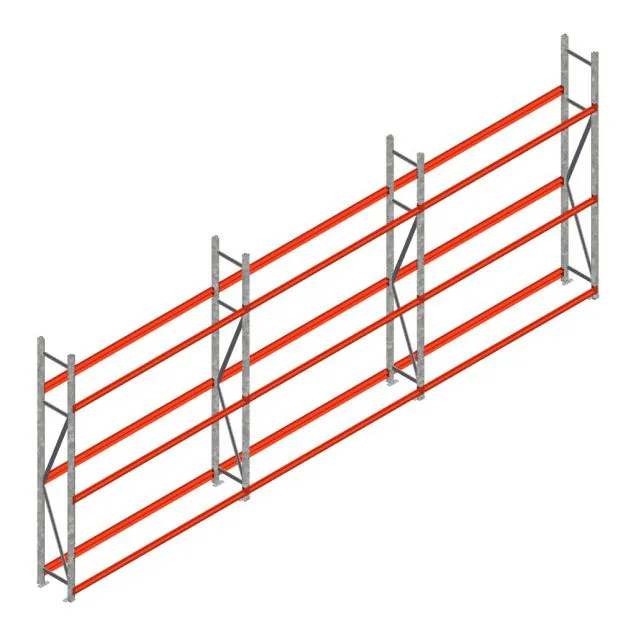 Vorteilsreihe Reifenregal Weitspann AR 2500x6230x500 mm (HxBxT) 3 Ebenen